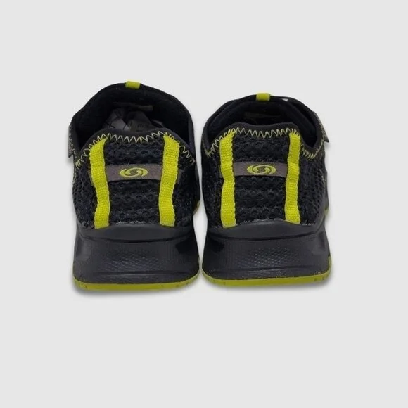 Salomon RX Moc 3.0 Travel Slip-On Style Sneaker Mesh Black/Lime Unisex US Boys 4 - Picture 4 of 13